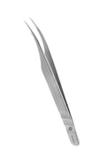 STALEKS PRO Eyelashe Tweezer (TE-40/11) - Silver - Stainless Steel - Modern