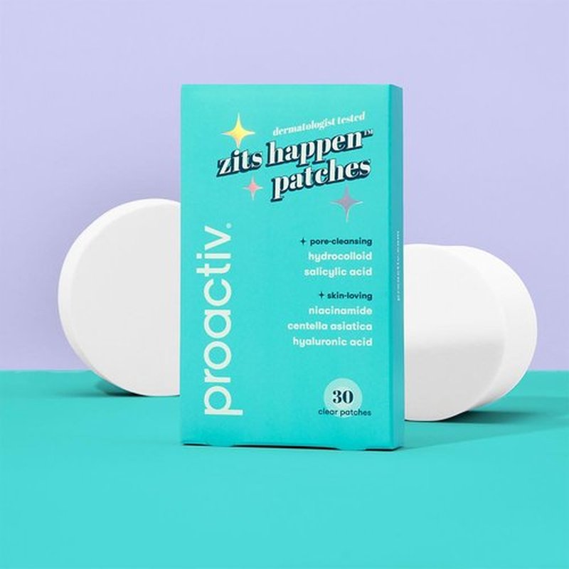 Proactiv Zits Happen® Hydrocolloid Acne Patches- Pimple Patches for Face and Back Acne with Pore Cleansing Salicylic Acid- 30 Count