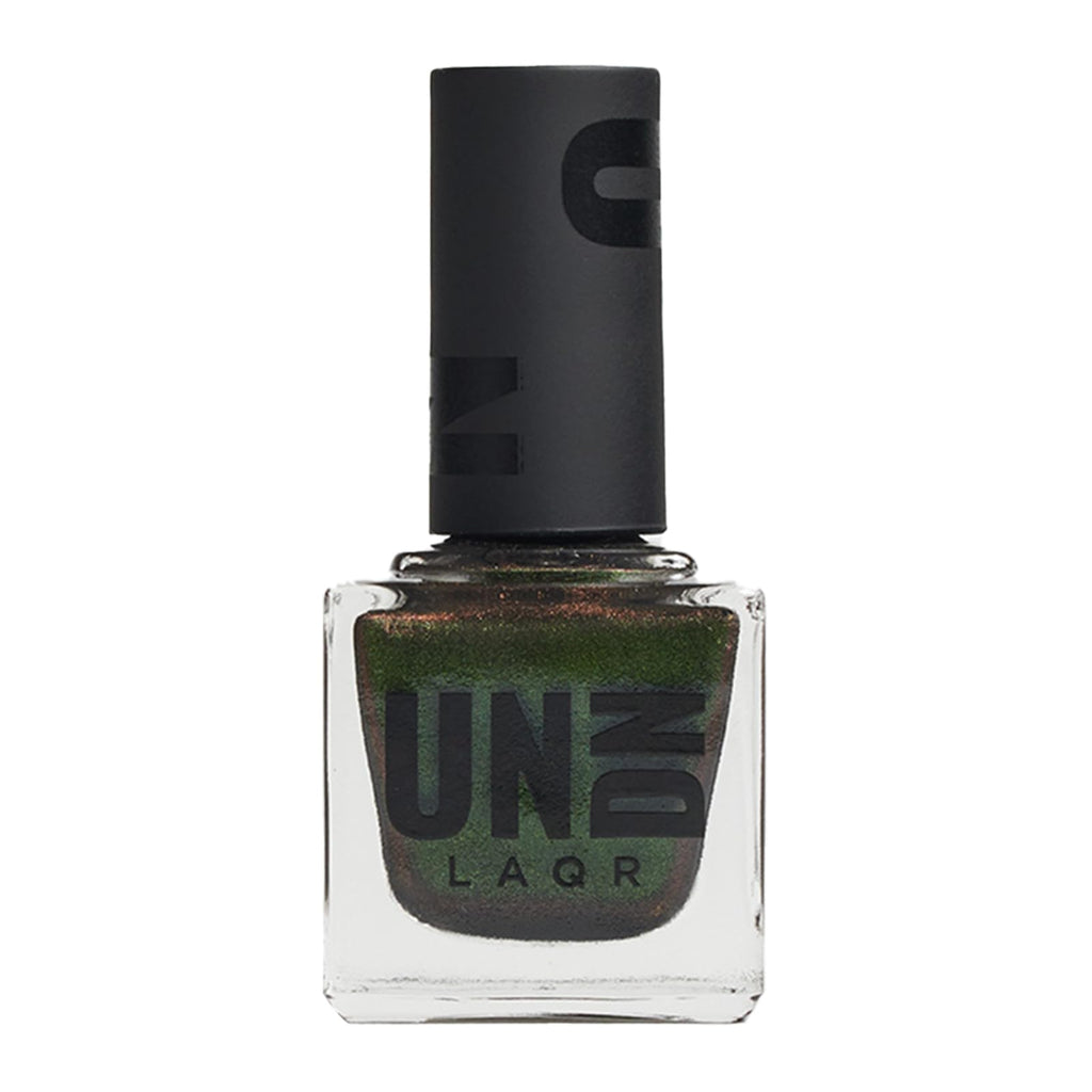 UNDN Vegan Nail Polish - Deep Seeded - Shimmer Green Nail Polish for Women and Men - Long Lasting, Durable Finish - Cruelty Free - 0.5 oz