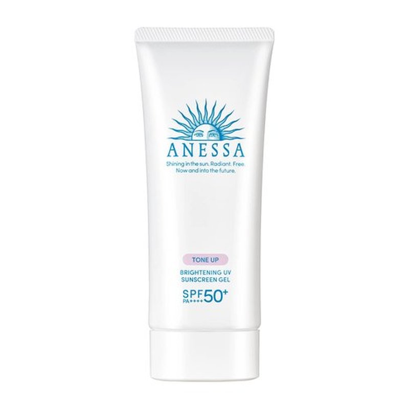 Anessa Sunscreen Gel - Tone Up Brightening SPF50+ PA++++ | Lightweight 90g for Radiant Skin