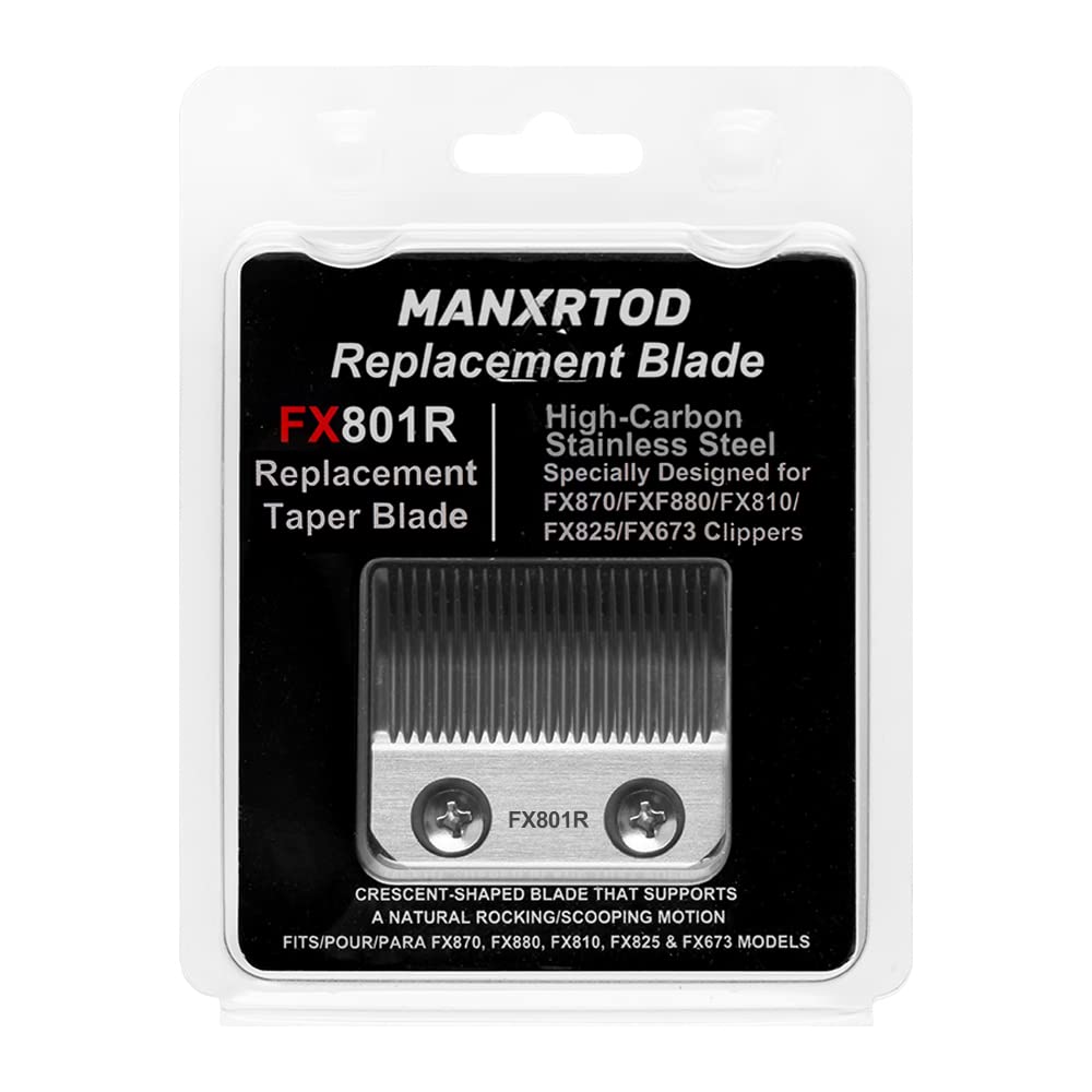 Manxrtod FX802G Replacement Blades Compatible with FX870/FXF880/FX810/FX825/FX673N Clippers, DLC Replacement Taper Blades for BaByli*s* Clipper Blades, Gold