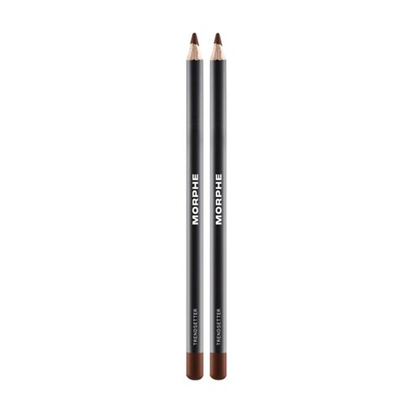 Morphe Color Pencil Bundle - Cream Lip Liner Pencil with a Zero-Tugging Formula - Effortlessly Lines, Defines & Shapes Lips - Trendsetter (2 Count)