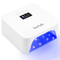 Lavinda UV Light for Gel Nails, Professional UV LED Nail Lamp 2X Faster Curing Nail Dryer Nail Light Compatible with All Gel Types for Home Salon (NovaGlow White)