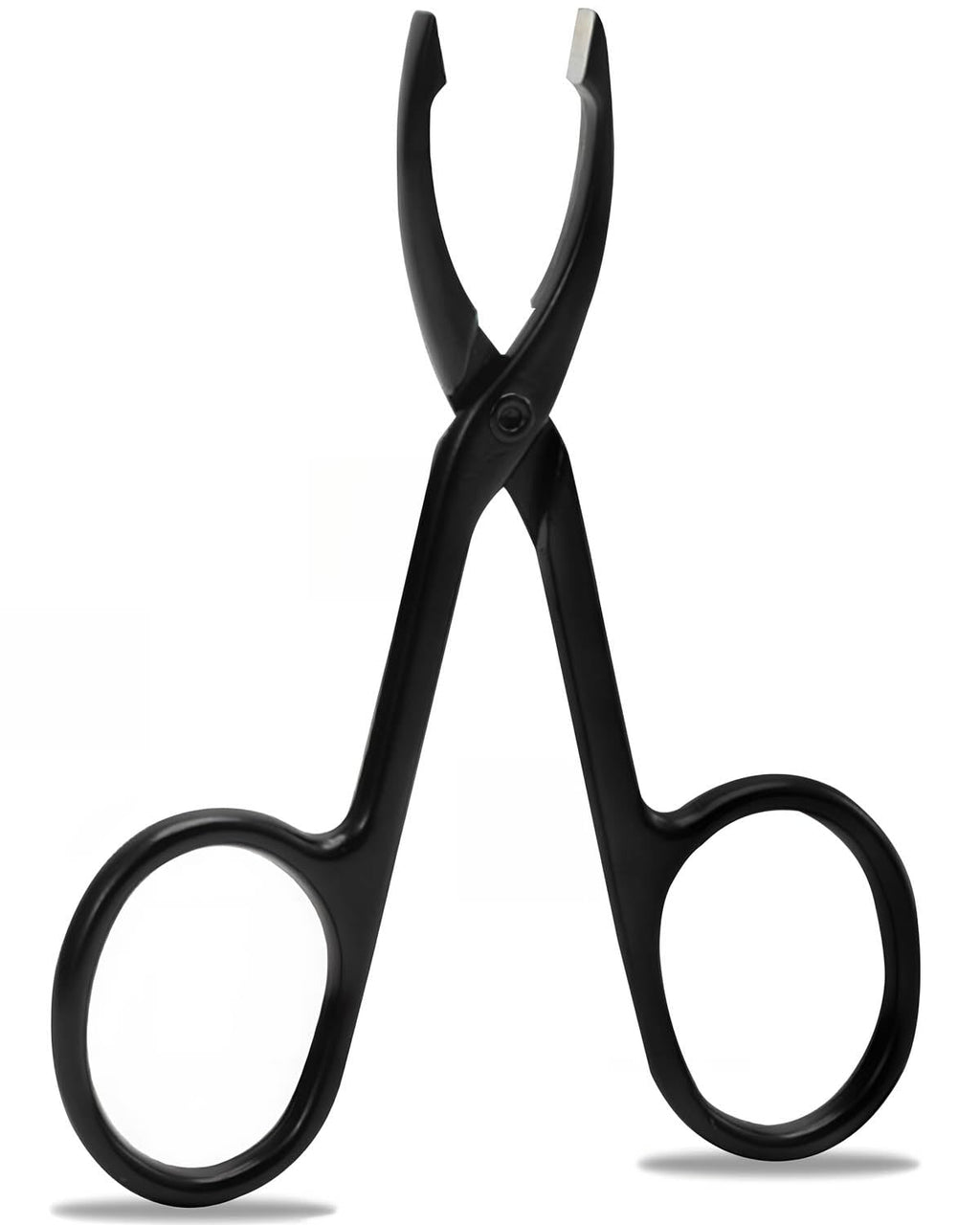 Scissor Tweezers,Stainless Steel Tweezers with Handles for Women and Men Facial Hair (Black)