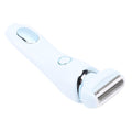 Pongnas Women Electric Body Hair Trimmer Efficient Low Irritation Shaving System Wet Dry Use for Face Legs Underarms Bikini (Blue)