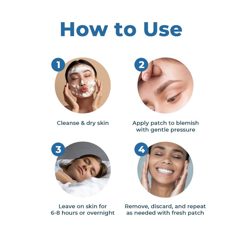 VitaMedica Clear Skin Spot Dots | Natural Blemish Spot Treatment Hydrocolloid Patches