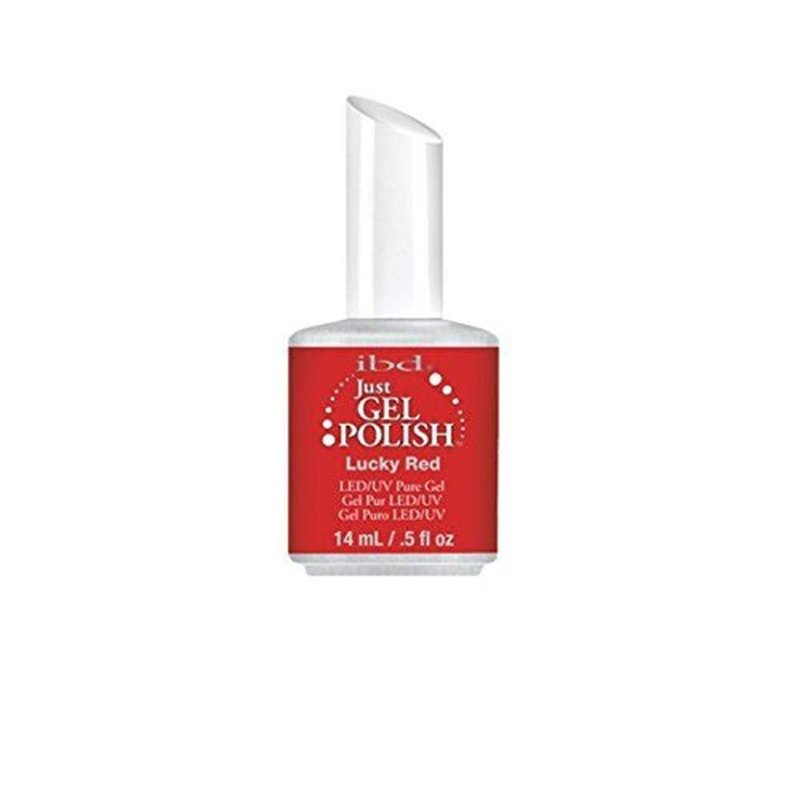 IBD Just Gel Nail Polish, Lucky Red, 0.5 Fluid Ounce