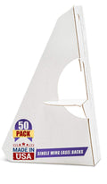 Golden State Art, 5 Inch Self Stick Easel Back, 50 Pack, White