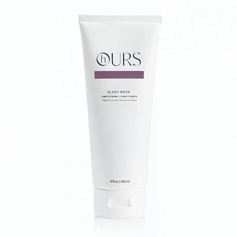 hOURS Sleek Week Smoothing Conditioner - Coconut Oil & Pea Protein Formula for Frizzy Hair - 8 oz
