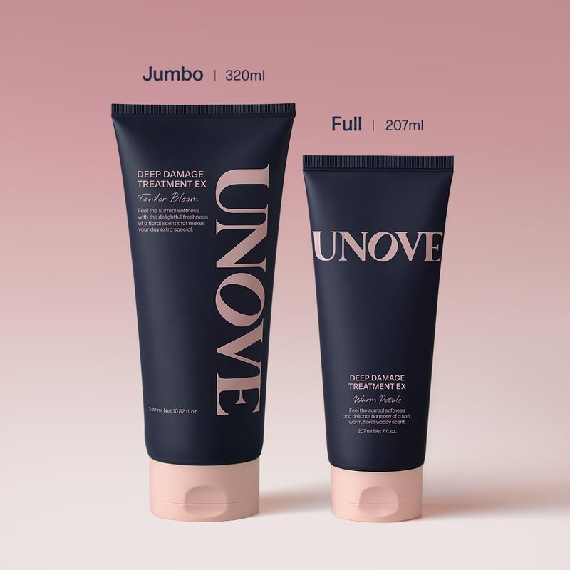 UNOVE Deep Damage Repair Hair Mask - Protein Treatment for Damaged Hair | Deep Conditioning & Keratin Care | Warm Petal, 10.82 fl oz