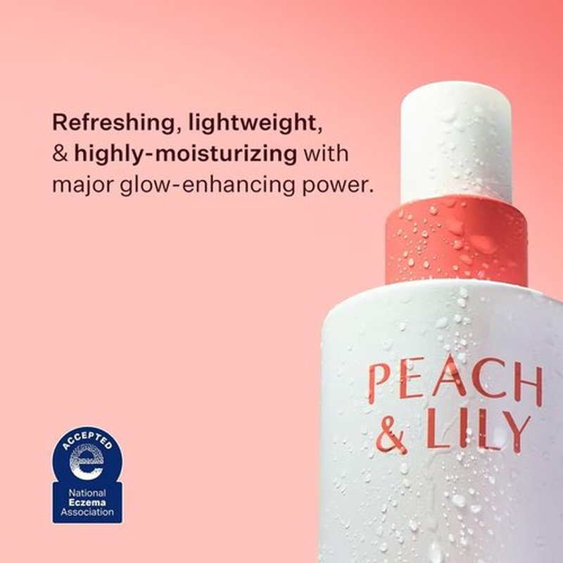 Peach & Lily - Glass Skin Veil Mist - Hydrating Facial Mist with Cucumber Water & Lotus - 3.38 oz | Vegan & Cruelty-Free