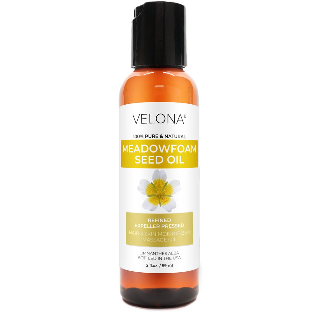 velona Meadowfoam Seed Oill 2 Fl Oz | 100% Pure and Natural Carrier Oil | Refined, Expeller Pressed | Skin, Hair, Body & Face Moisturizing | Use Today - Enjoy Results