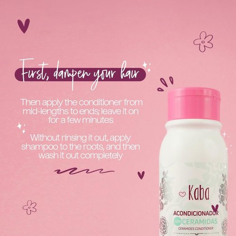 D'Luchi Kaba Ceramide Hair Conditioner For Women | Conditioner For Dry Hair, Damaged and Dehydrated | Repairs Split Ends | Frizz Control | 17oz