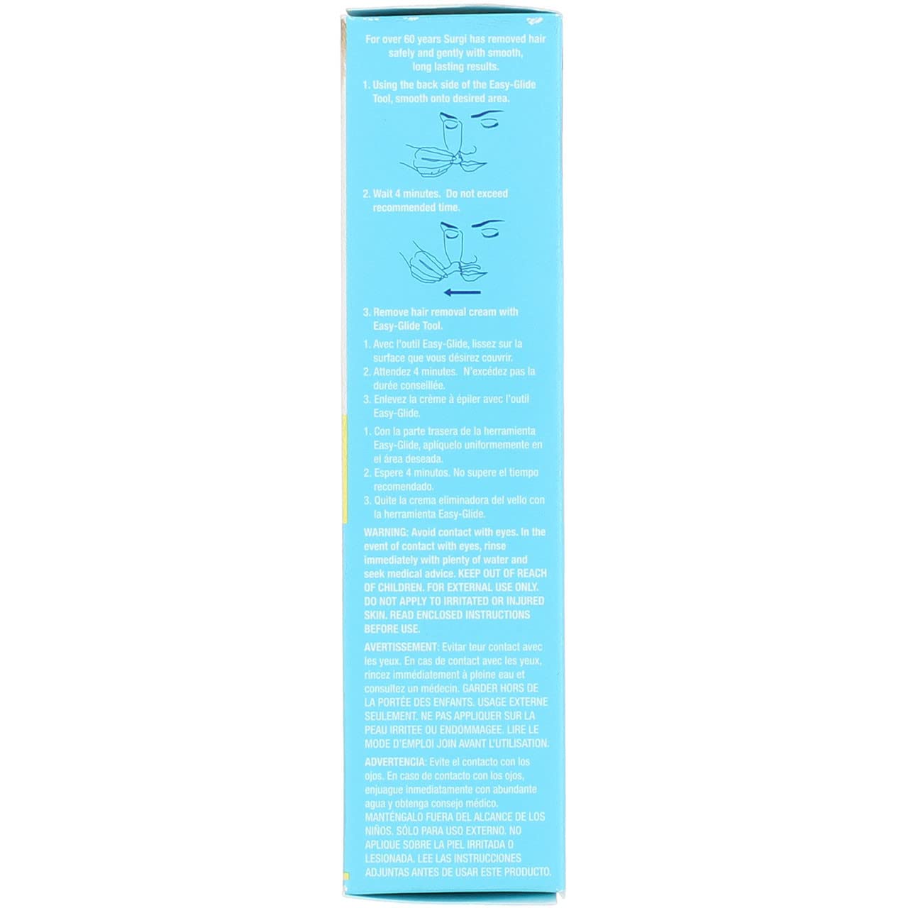 Surgi-Care Surgi-Cream Invisi-Bleach Hair Remover for Face - Fresh - 1.5 oz