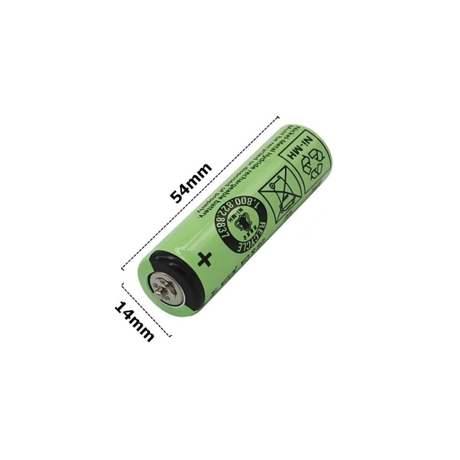 SSAEGHLO 1000mAh 1.2V Ni-MH Battery Electric Shaver Replacement Parts (with Bumps At Both Ends). Compatible with Braun 3020, 3030, 3040, 3040S, 3050CC, 3090CC, 3080S, 4735(1pcs)