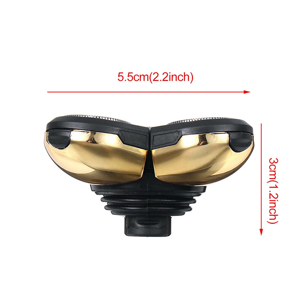 5 Head Shaver Heads, 2PCS Shaver Blade Heads Shaver Replacement for Electric Razor Shaving Bald Tool, Head and Face Electric Razor Shaver Head, Not Fit for Remington Razors