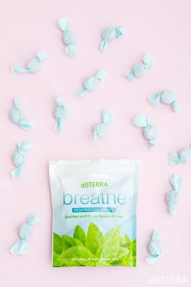 doTERRA Breathe Respiratory Drops - Soothing Relief for Clear Breathing | 30 Count (2 Pack)