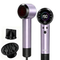 Ionic Hair Dryer with Auto-Adjusting Sensor,AI Hair Dryer with Magnetic Diffuser,160000 RPM High-Speed Hair Blow Dryer for Fast Drying,Compact Blow Dryer with 500M Plasma,Blow Dryer for Women(Purple)