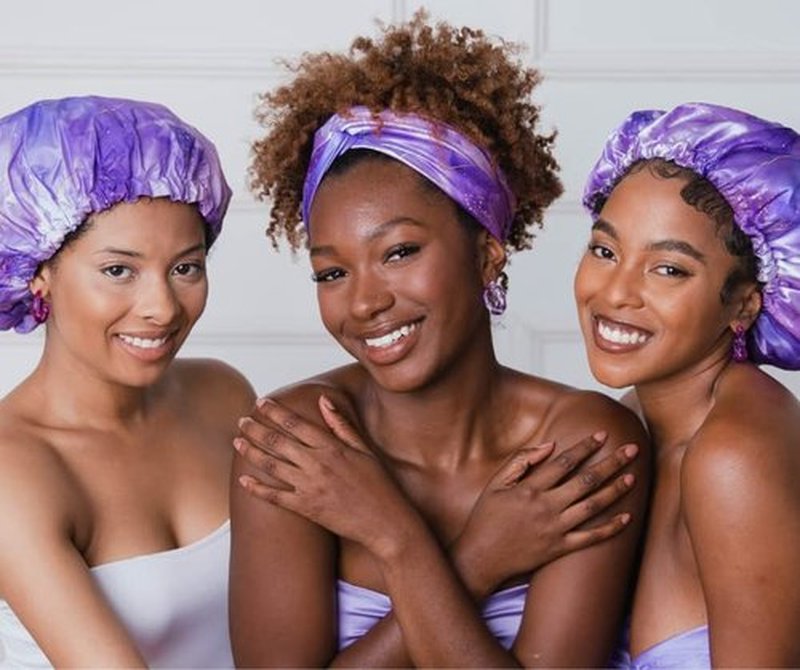 Glow By Daye Satin Bonnet, Double-Layered and Adjustable Satin Sleep Cap, Extra Large, Reversible Crystal Constellation