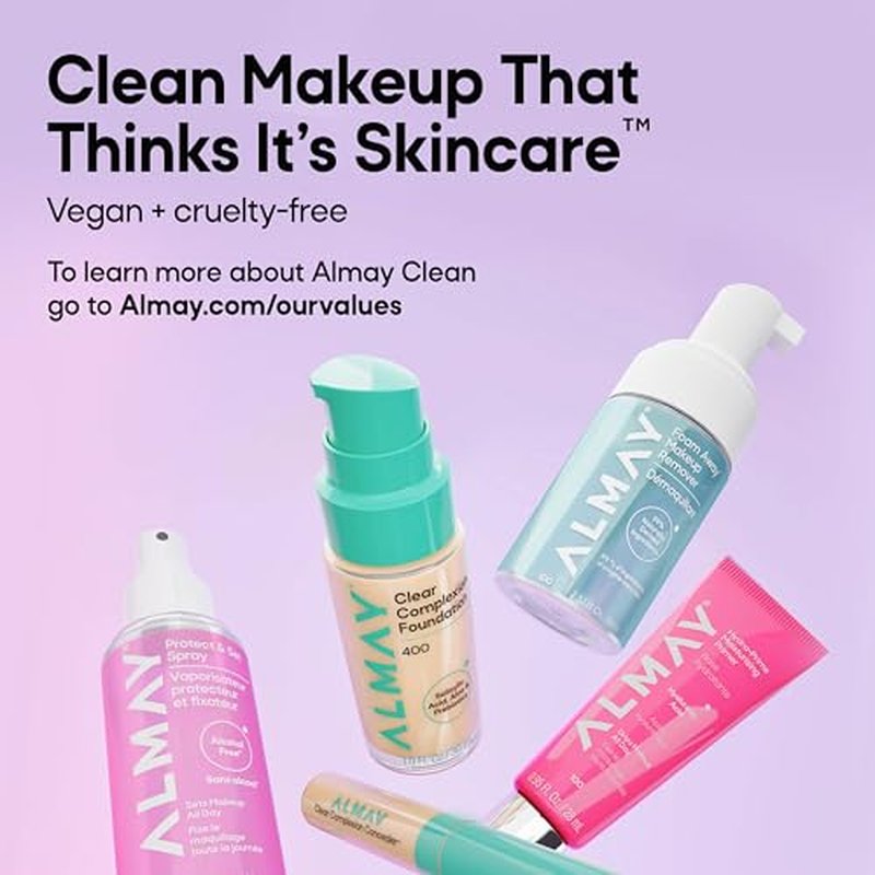 Almay Clear Complexion Concealer, Cruelty-Free Makeup for Acne-Prone Skin, Non-Comedogenic, Vegan, Hypoallergenic, 050, 0.3 fl oz