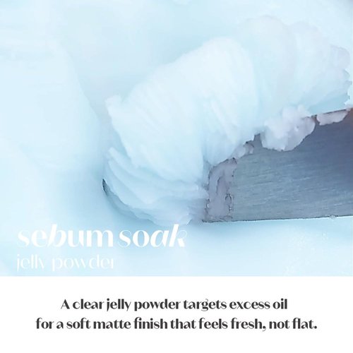 ETUDE Sebum Soak Jelly Pressed Powder makeup setting powder oil control, matte finish for oily and combination skins