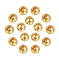 MUUNN 50pcs Tungsten Slotted Beads for Fly Tying, Sink Deeper and Faster 12 Colors/13 Sizes Slotted Tungsten Beads Fly Tying Beads Head Fly Tying Materials(Gold,2.3mm)