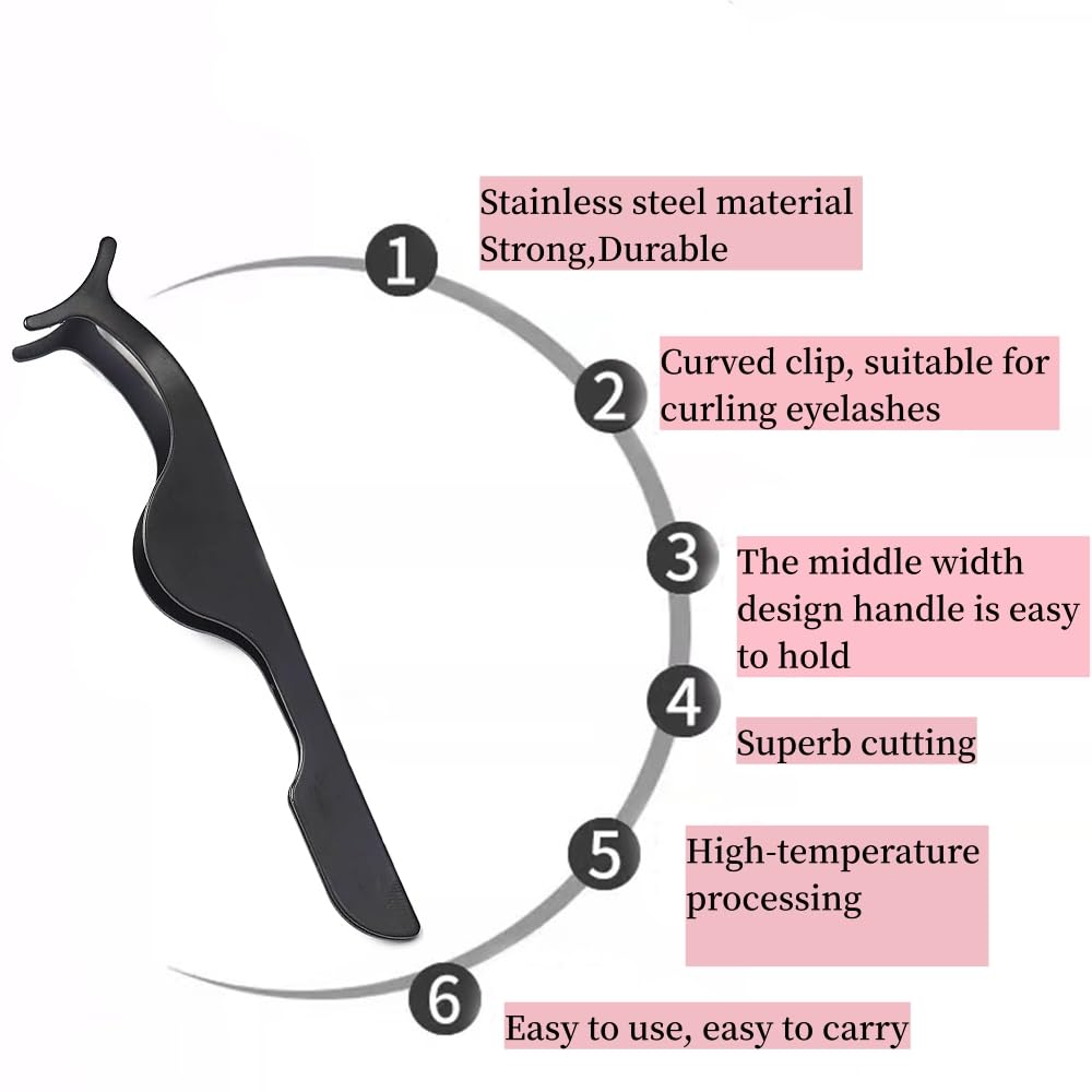 False Eyelash Applicator Tool Eyelash Tweezers for Strip Lashes
