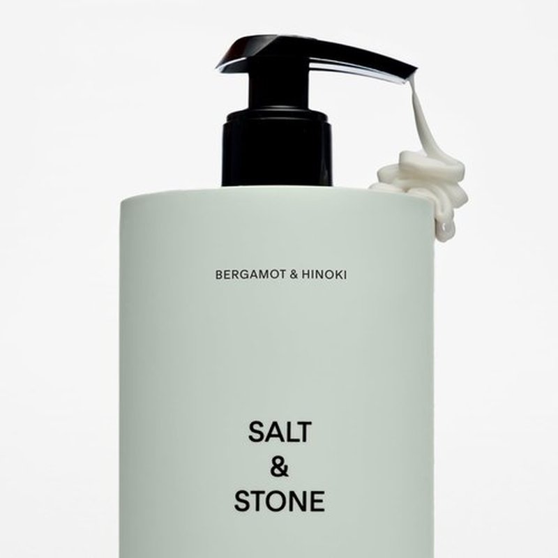Salt & Stone Body Lotion - Bergamot & Hinoki Scent | Hydrates & Nourishes Skin | 15.2 fl oz