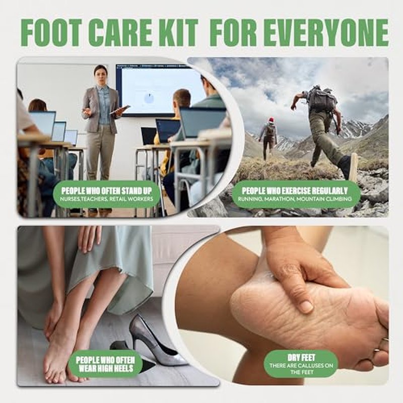 veletine Tea Tree & Aloe Foot Care Set - Urea Cream,Callus Remover Gel & Foot Callus Remover,10Pairs Mask Sleeves for Dry Cracked Feet - Pedicure Kit for for Birthday Valentine's Women Men Gift