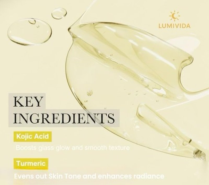 LumiVida Kojic Acid Turmeric Brightening Gel Face Mask | Overnight Firming & Hydrating for Elasticity & Glow | Korean Skincare with Niacinamide, Peptides & Hydrolyzed Collagen | 4 Pack