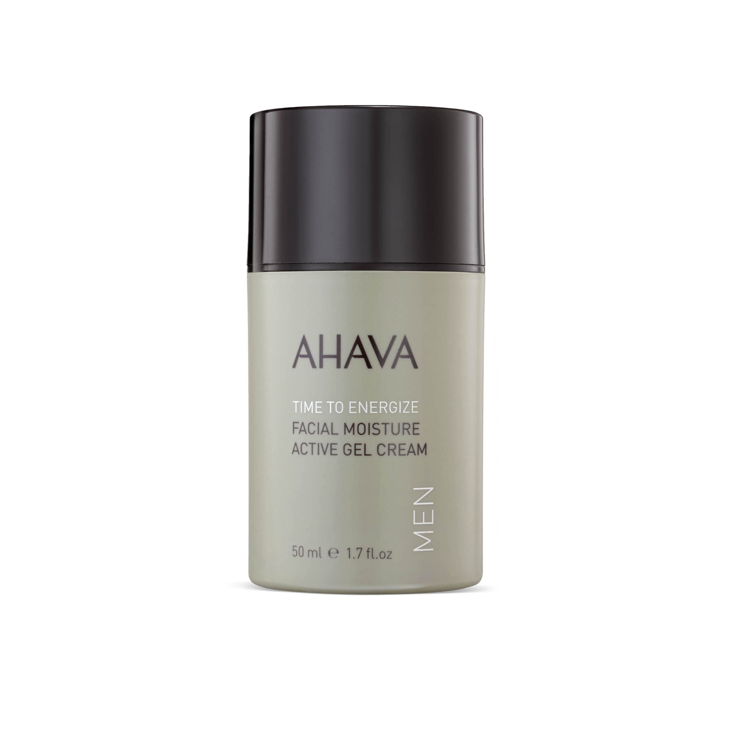 AHAVA. Men's Facial Moisture Active Gel Cream - Moisturizer to hydrate & soothe, calms irritation, provides refreshing sensation, with exclusive blend Osmoter, Bisabolol & Pentavitin, 1.7 Fl.Oz