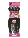 Janet Collection Nala Tress 3X EZ SPLIT Pre-Sectioned Pre-Stretched Braid Knotless Extremely light weight 36” Inch value pack (36”, COLOR #1B)