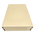 Golden State Art, Archival Drop Front Storage Box, Tan-11.75x17.75x3.75 In