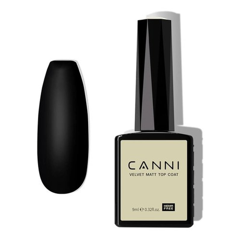 CANNI Matte Top Gel Nail Polish - Long-Lasting 9ML Soak Off UV LED Gel for DIY Nail Art