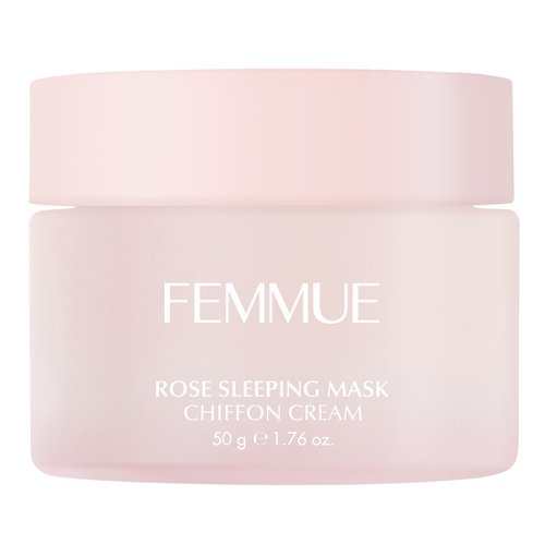 FEMMUE Rose Sleeping Mask Face Moisturizer (1.76 oz) | Hydrating Gel Mask to Soothe Dry, Red Skin | With Rose Water | Korean Skin Care