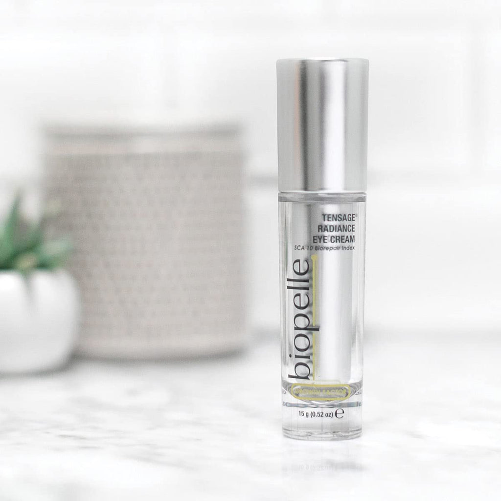 Biopelle Tensage Growth Factor Radiance Eye Cream with SCA 10 Biorepair Index, Illuminating Eye Care, 0.52 Oz