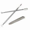 Mini Nail Cuticle Trimmer Kit Cuticle Nipper Cutter Nail Polish Pusher Cuticle Peeler Scraper Perfect for Hang nails - for Fingernails and Toenails(3 Packs)