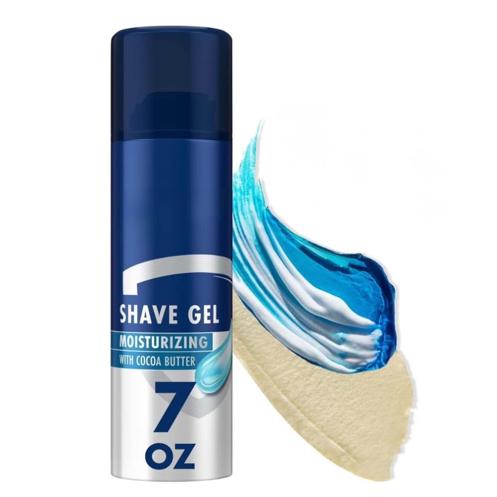 Moisturizing Shave Gel for Men with Cocoa Butter, Classic Scent, Smooth Glide Formula for Comfortable Shaving Experience, 7 oz