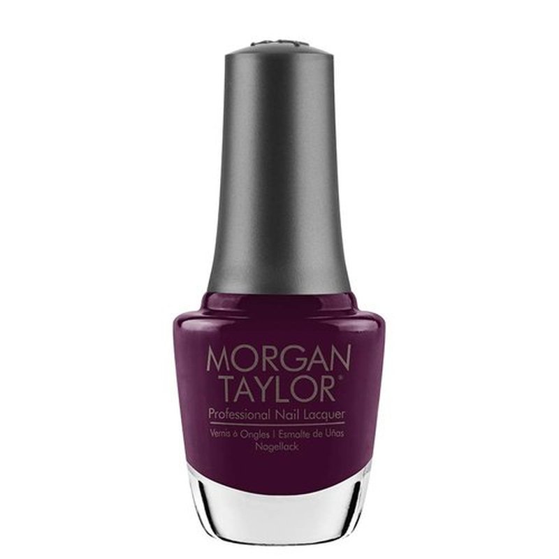 Morgan Taylor Nail Lacquer (Plum And Done) Purple Professional Lacquer, Vibrant, Chip-Resistant, Fast-Drying, Long-Lasting, High-Shine, Perfect for Manicures & Pedicure, 0.5 ounce.
