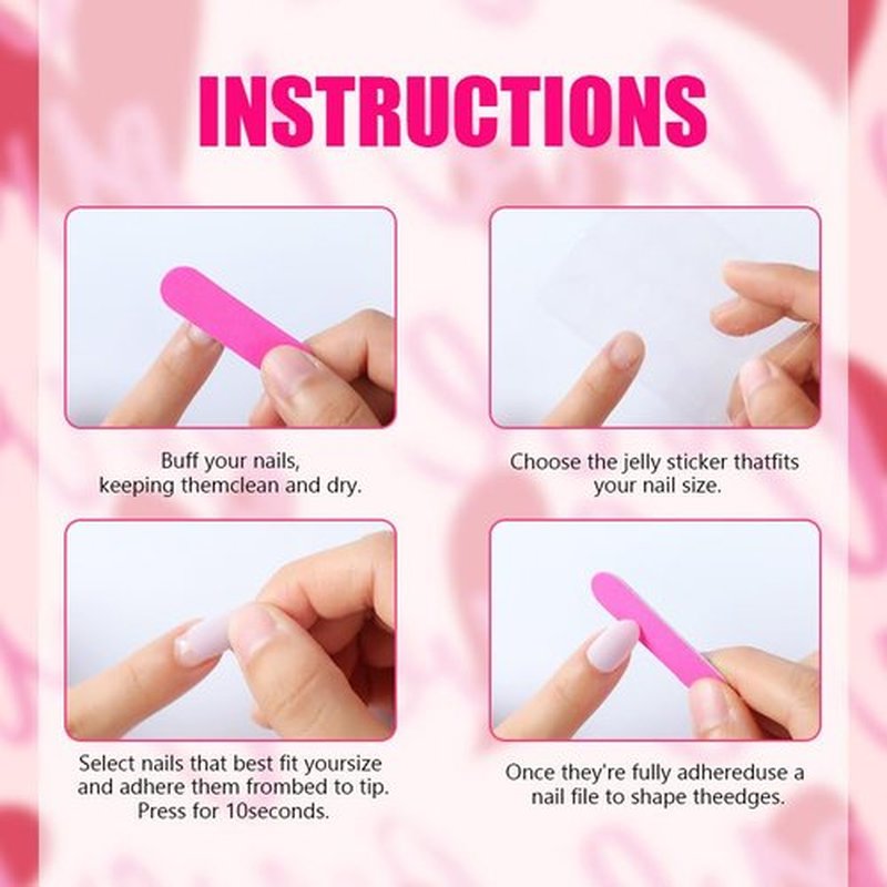 plalely Press on Nails Medium Almond,Handmade Acrylic Press on Nails with Flower Designs，Short Stick on Nail for Women 24pcs