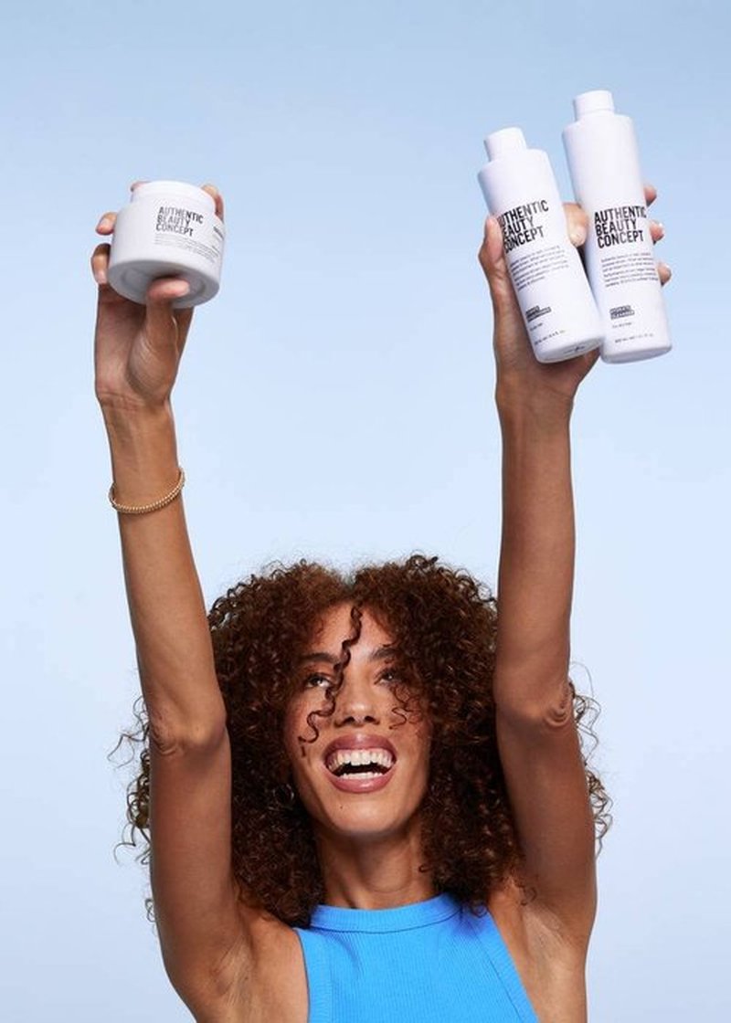 Authentic Beauty Concept Hydrate Mask - Moisture & Shine for Normal to Dry or Curly Hair | Vegan & Silicone-Free