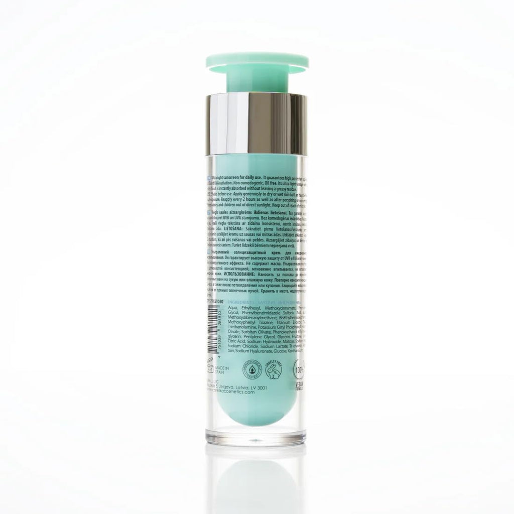 CARELIKA Face Sunscreen, SPF 50, UVA UVB Protection, Ultralight Texture