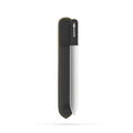 GERMANIKURE Czech Crystal Glass Nail File in Suede Leather Case, Original Black Branded, Professional Manicure & Pedicure Products for Easy Shaping of Natural Nails