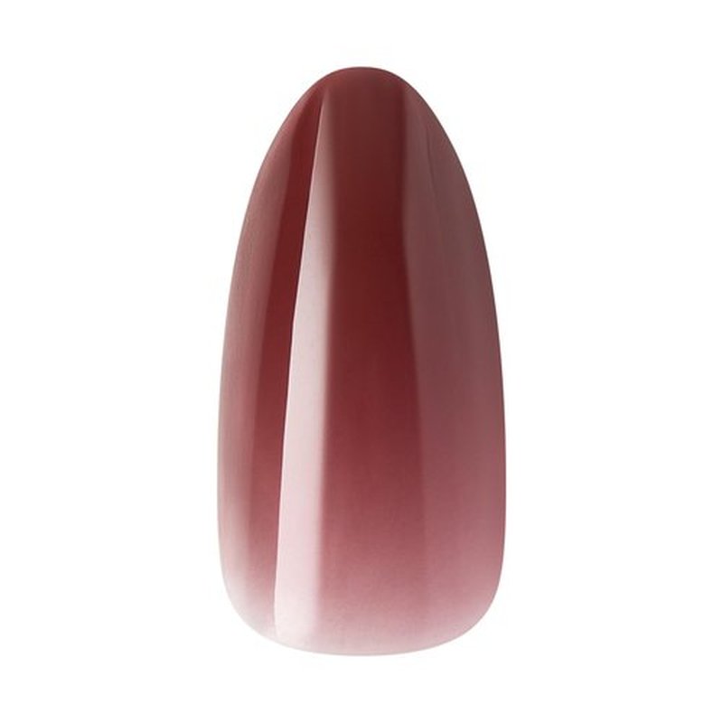 KISS CORE Color Press On Nails Almond, Pinot Noir, Red, Medium, 32 Count