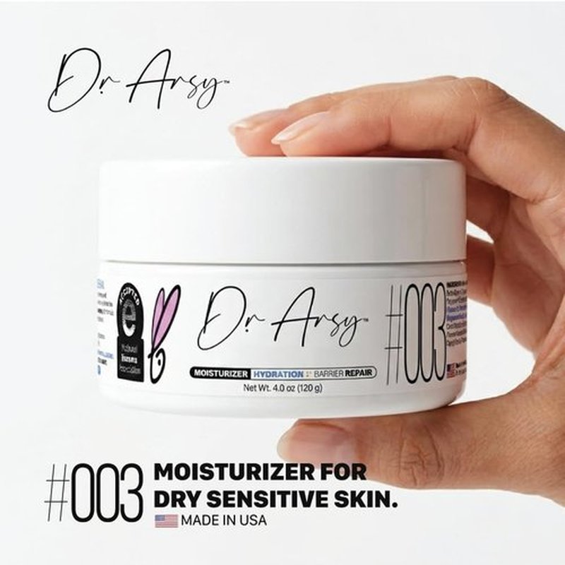Moisturizer #003 by [Brand Name] - Hydrating Face & Body Cream for Dry, Sensitive, Eczema-Prone Skin | Fast Absorbing, Fragrance-Free, Vegan | 120g