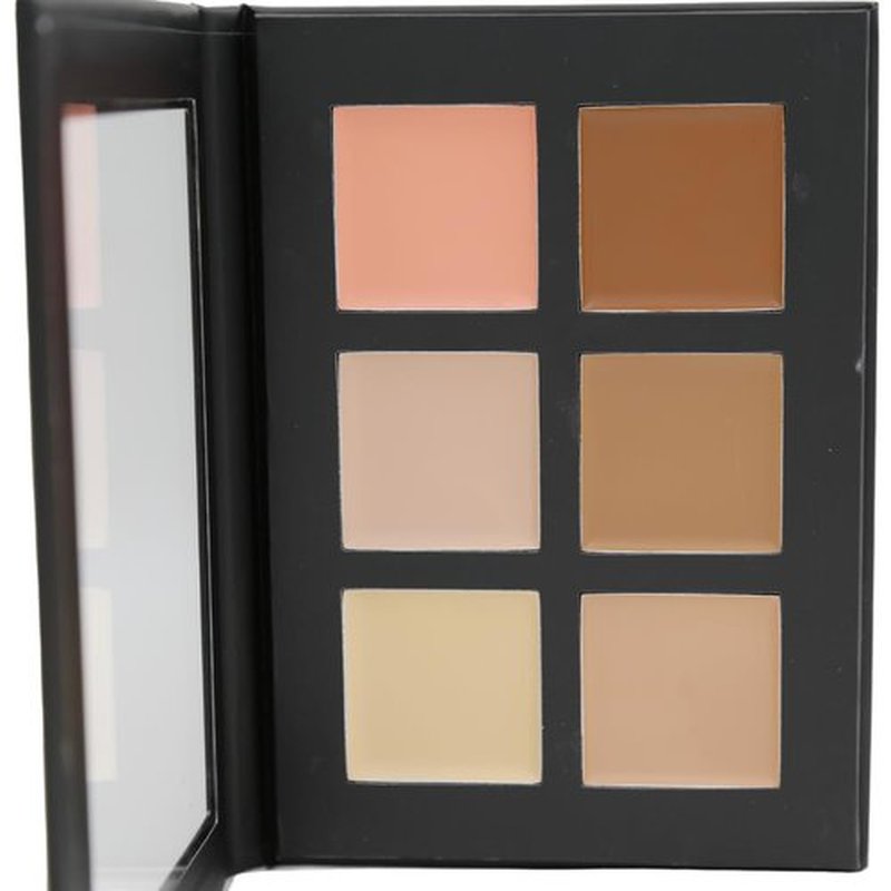Skiennix Contour and Highlighting Makeup Kit - 6 Color Cream Palette for Medium Skin Tone