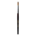 Aridito Round Head Kolinsky Acrylic Nail Brush Red Wine Color Wooden Handle For Professional Manicure DIY Home Salon （Size 8/10/12/14/16/18） (8# Kolinsky)