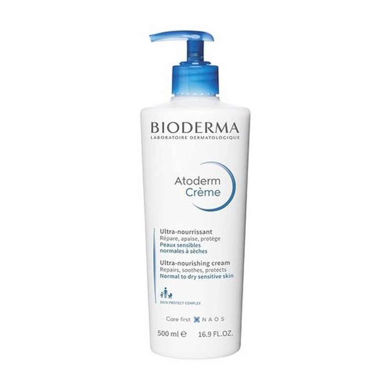Bioderma Atoderm Cream - Hydrating Body Lotion for Dry Sensitive Skin - Nourishing Moisturizer