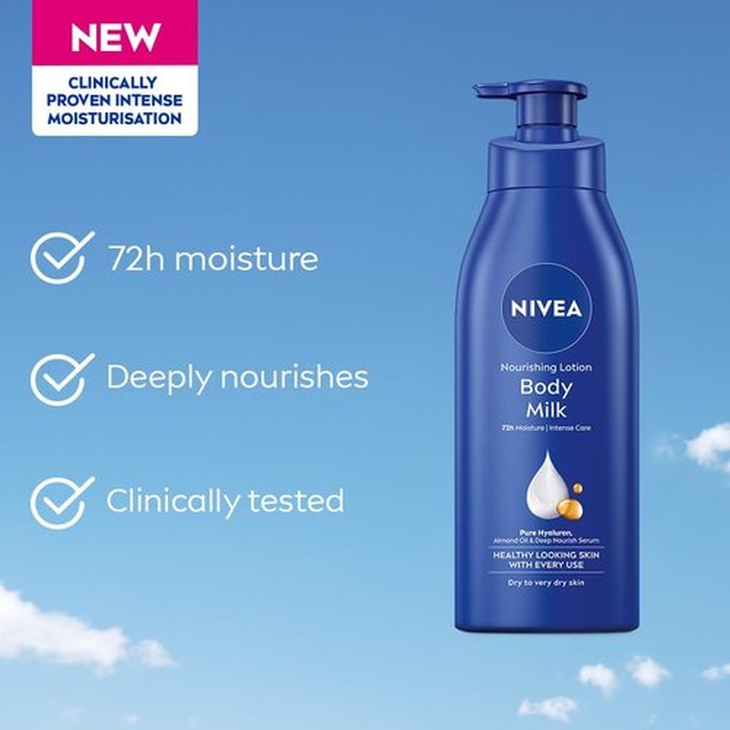 Nivea Nourishing Body Milk Lotion - Rich Moisture for Very Dry Skin | 400ml