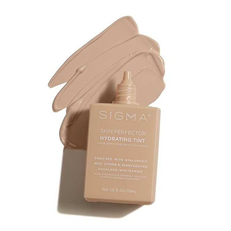 Sigma Beauty Skin Perfector Hydrating Tint - Lightweight Buildable Foundation with Hyaluronic Acid | Light Beige Tint (2)